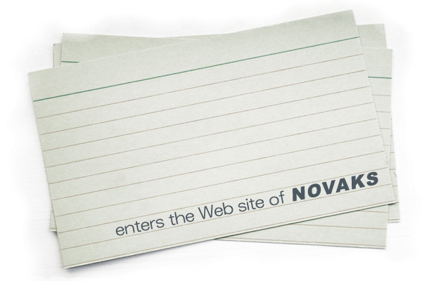 enters the Web site of NOVAKS